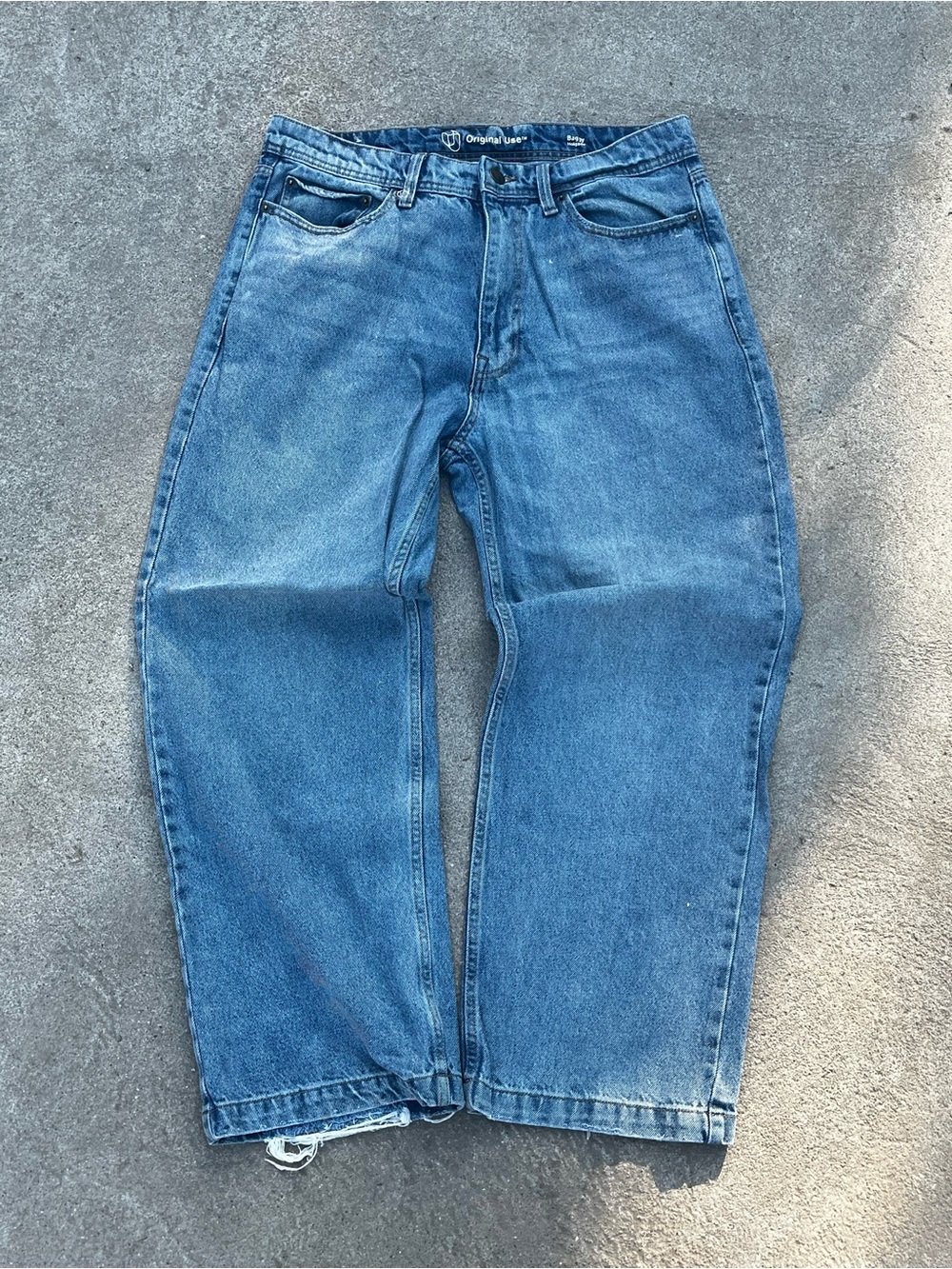 Original Use Men's Classic Light Blue Relaxed Jeans